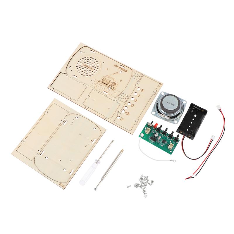 Kit de rádio FM de madeira par - Diy Electronics Learning Kit avaliação e preço