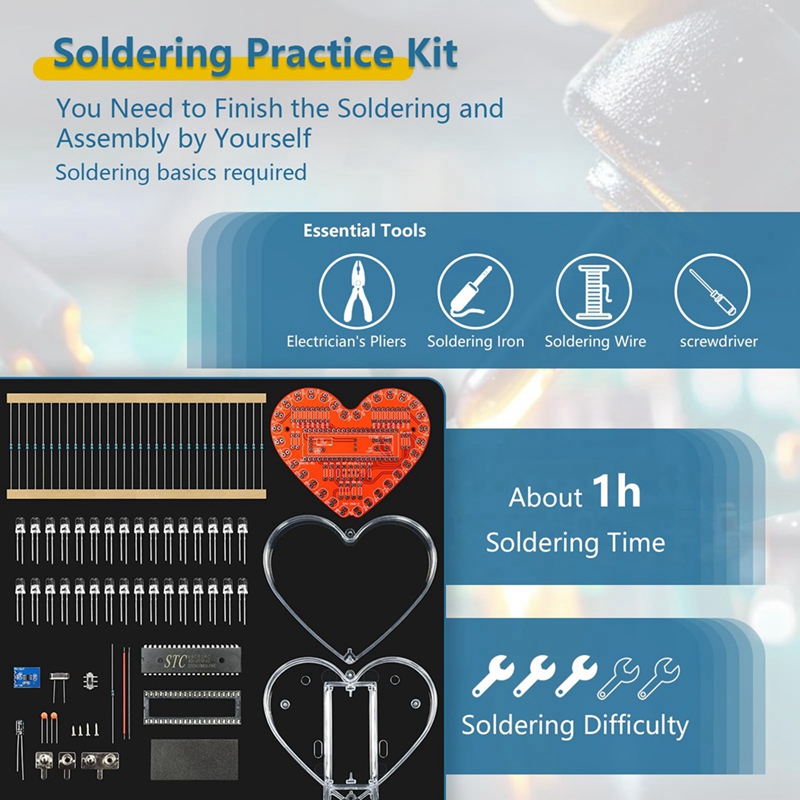 ● Kit de prática de soldagem,  - Diy Electronics Project Kit avaliação e preço