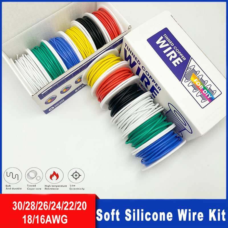 Kit de fio de silicone macio 1 - Diy Electronics Project Kit avaliação e preço