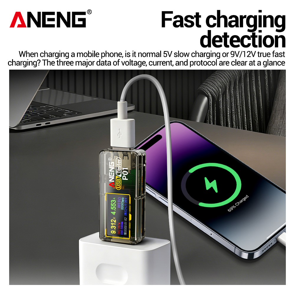 ANENG P01: Testador USB, voltí - Logic Analyzer Usb avaliação e preço
